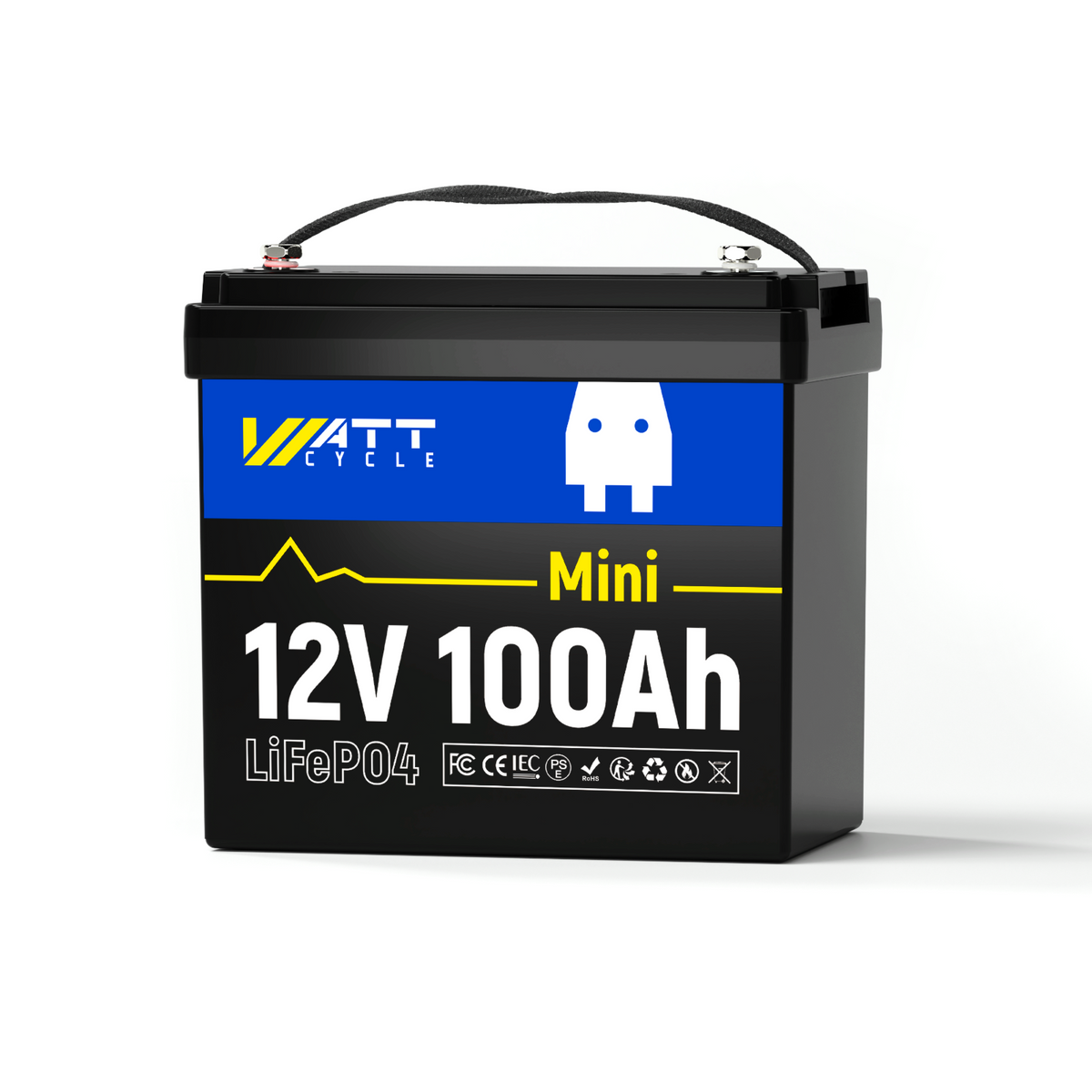 48V 100Ah 壁掛け LiFePO4 バッテリー 5.12kWh Bluetooth 付き