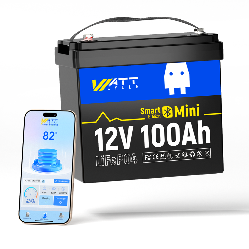 12V 100Ah ミニBluetooth対応リン酸鉄リチウムイオンバッテリー