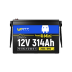 WattCycle 12V 314Ah Mini Basic LiFePO₄バッテリー — コンパクトサイズ、大容量