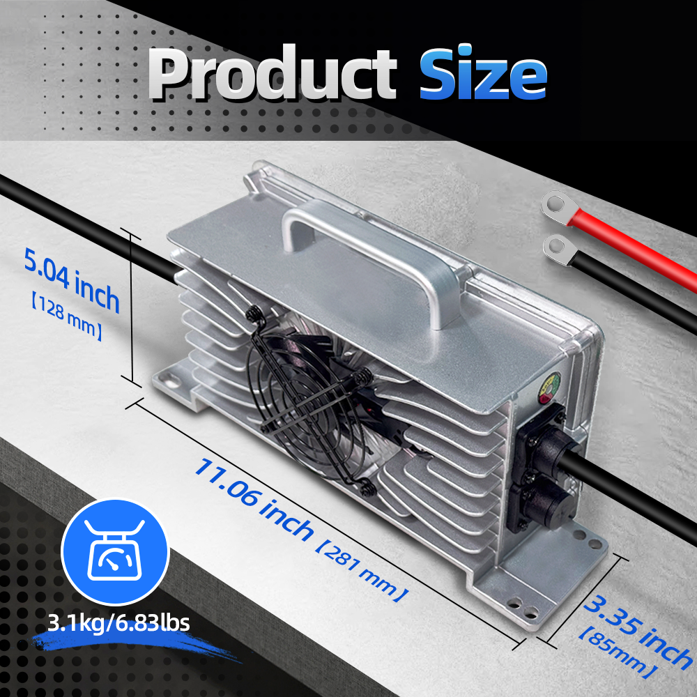 58.4V 15A アルミケース入りLiFePO4バッテリー充電器